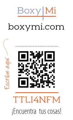 Boxymi QR product label