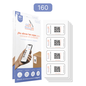 boxymi 160 etiquetas qr
